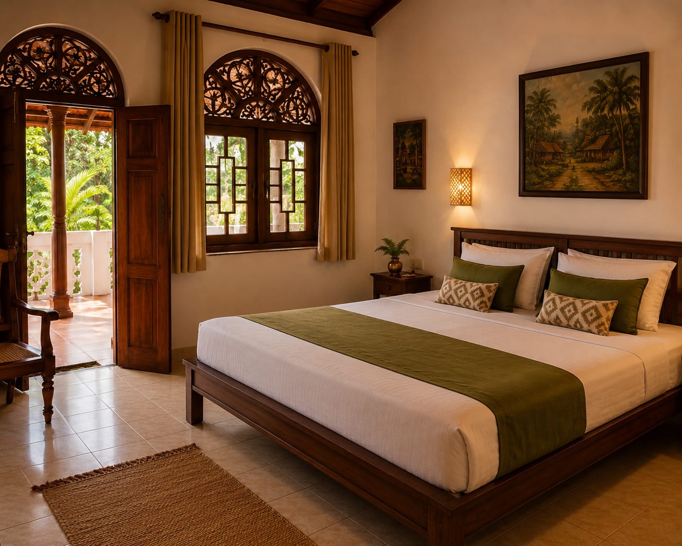 Peaceful accommodation at Ceylon Breathe Ayurveda